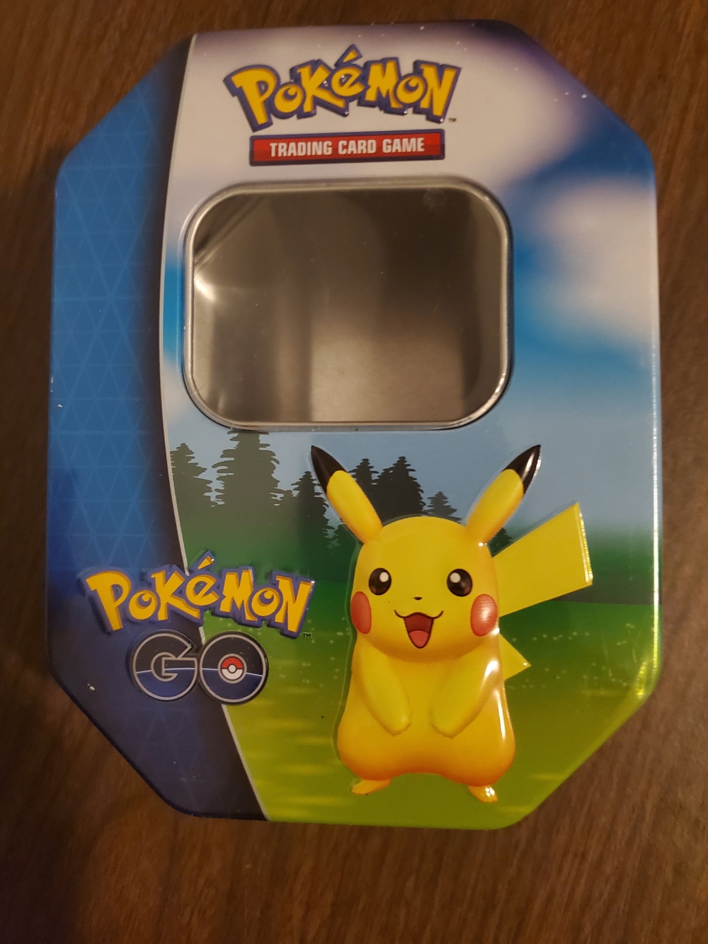 Pokemon Pikachu Tin with Blue and Yellow Artwork